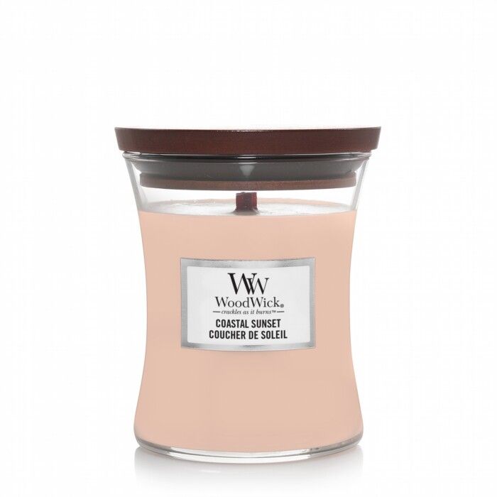 vela aromatica coastal sunset mediana woodwick mecha madera crepita chimenea