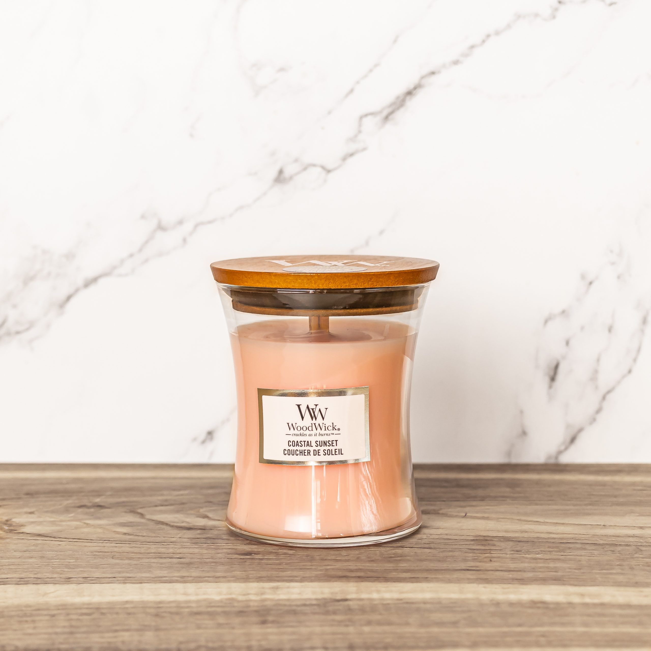 vela aromática crepita woodwick coastal sunset mecha madera aromara pontevedra