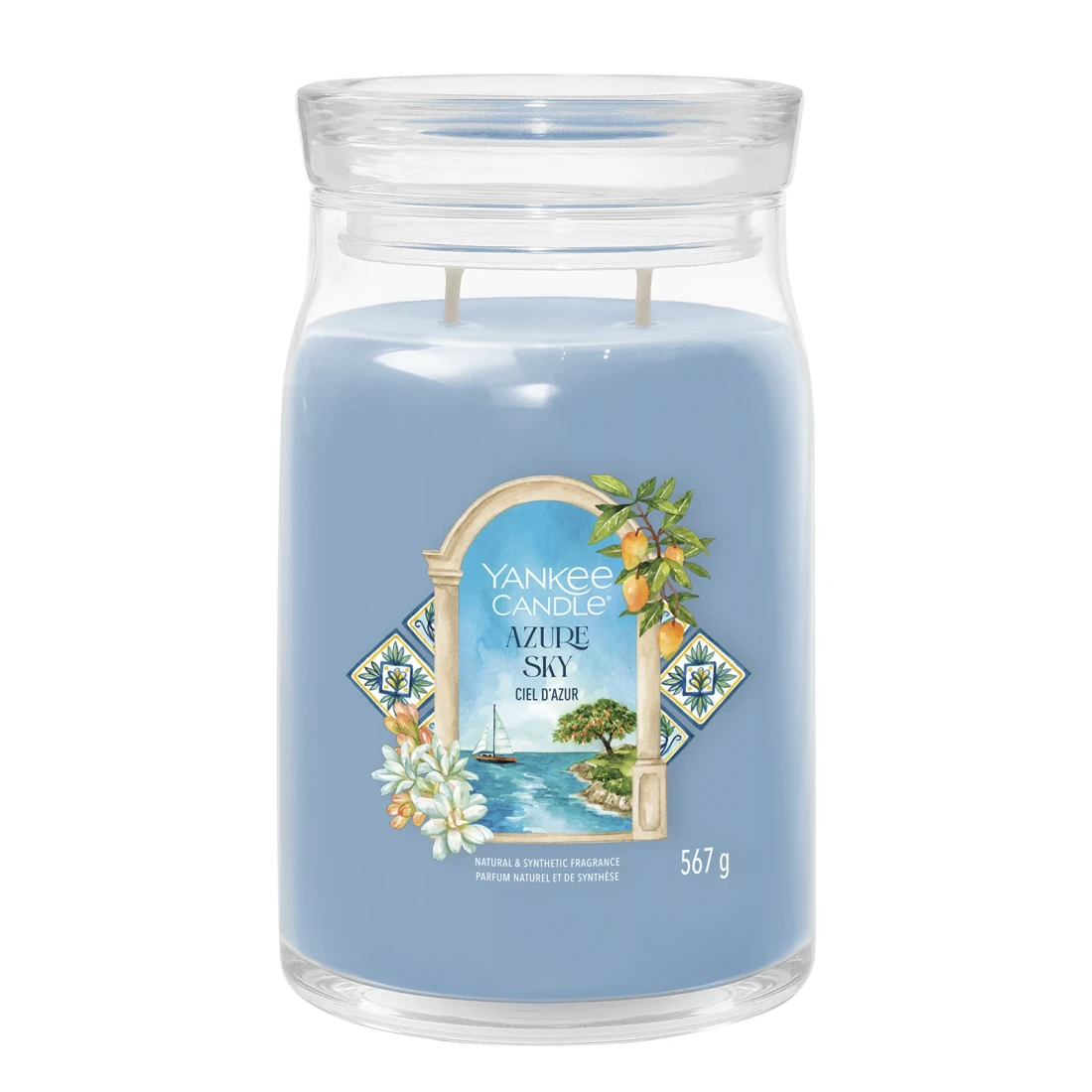 Yankee Candle - Azure sky - Bote Grande 567 g vela aromatica Aromara