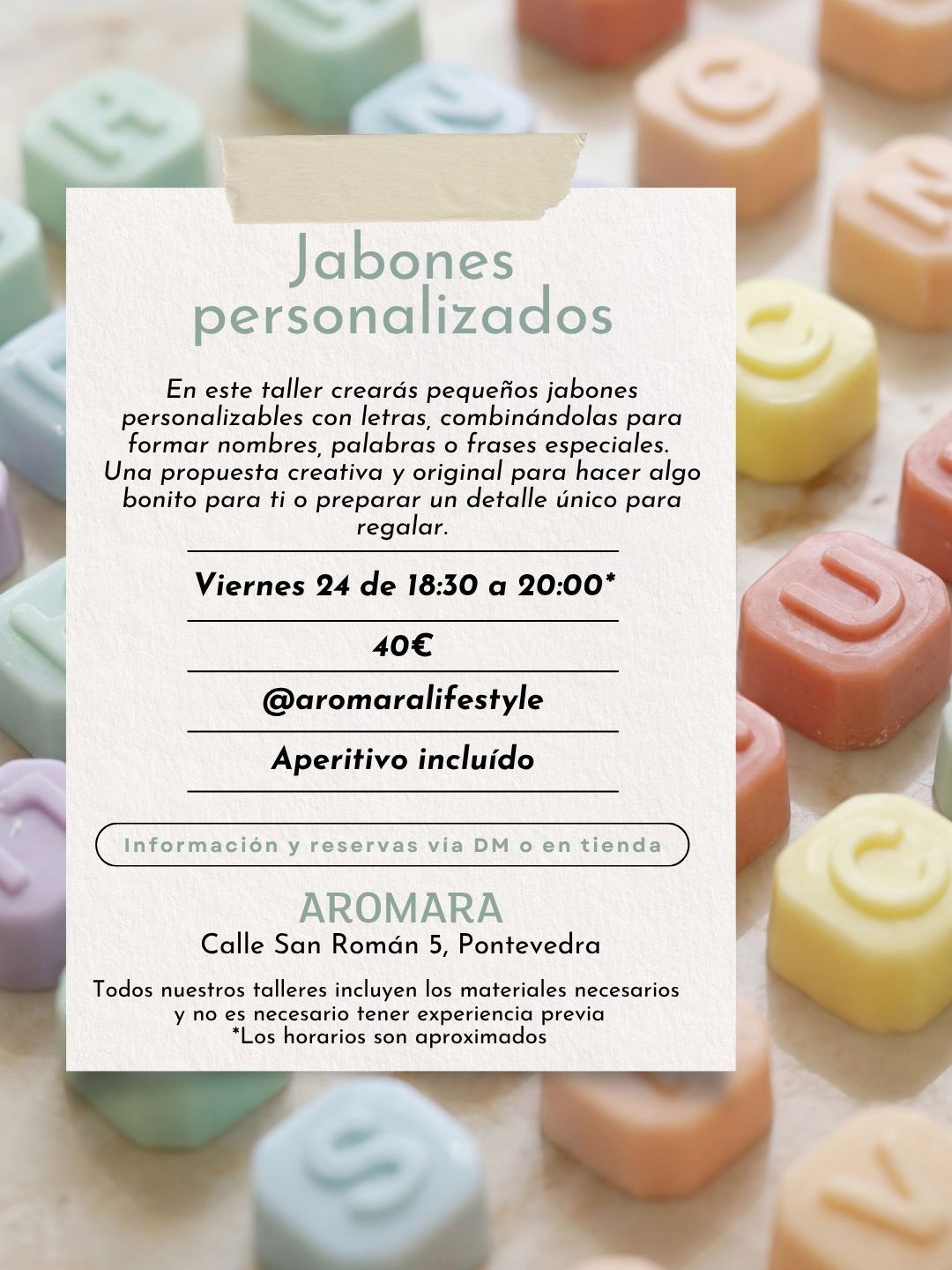 taller jabones viernes 24